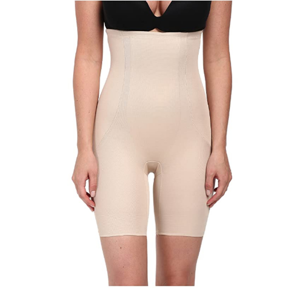 Miraclesuit Extra Firm Tummy-Control High Waist Thigh Slimmer Nude Size M 3535